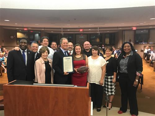 Holly Neher is recognized by County Commission!